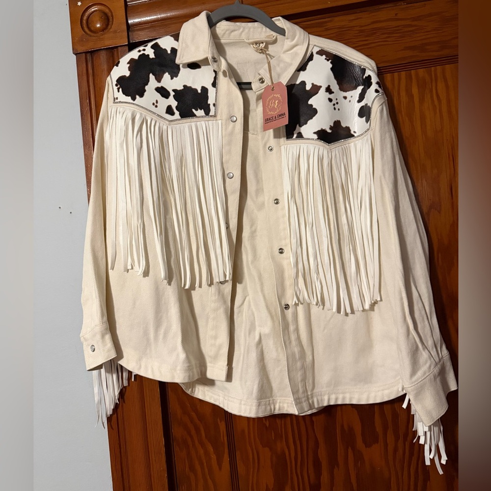 Howdy rhinestone Jean jacket